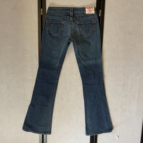 TRUE RELIGION Flare Jeans 26 Bootcut Medium Wash - Picture 8 of 8